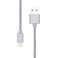 Плетеный кабель HOCO UPF01 Gray Lightning to USB - Фото 3