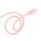 Плетеный кабель HOCO UPF01 Rose Gold Lightning to USB - Фото 2