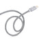 Плетеный кабель HOCO UPF01 Gray Lightning to USB - Фото 2