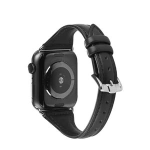 Шкіряний ремінець Hoco WB05 Ocean Wave Black для Apple Watch Ultra 49mm | 45mm | 44mm | 42mm - Фото 2