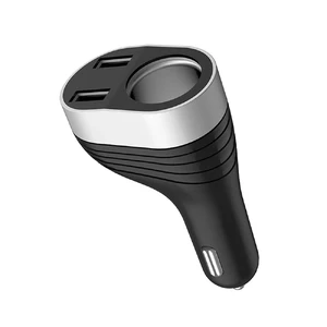 Автозарядка з дисплеєм HOCO Z29 Regal Dual USB