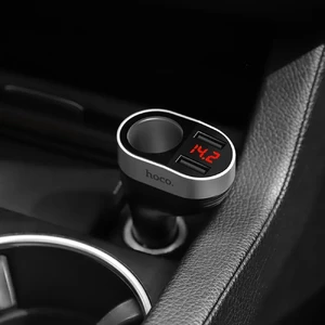 Автозарядка з дисплеєм HOCO Z29 Regal Dual USB - Фото 7