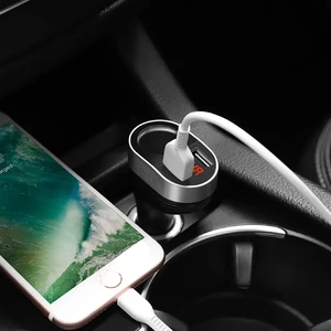 Автозарядка з дисплеєм HOCO Z29 Regal Dual USB - Фото 8