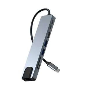 Мультифункциональный хаб 8 в 1 для MacBook/iPad с разъемами Thunderbolt, HDMI 4K, кардридером SD, USB-A, RJ45 | iLoungeMax Multifunctional - Фото 3