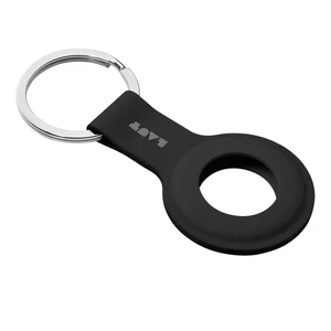 Силиконовый брелок с кольцом LAUT HUEX TAG Black для AirTag - Фото 2