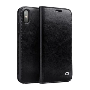 Шкіряний чохол-книжка Qialino Classic Leather Wallet Case Black для iPhone X | XS