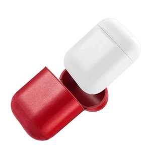 Кожаный чехол iCarer Vintage Series Red для Apple AirPods - Фото 2