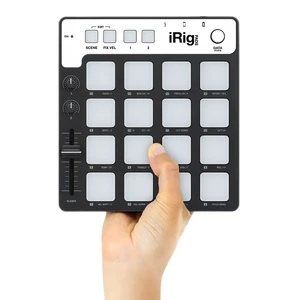 Портативный MIDI-контроллер (клавиатура) IK Multimedia iRig Pads для iOS и Mac/PC с Lightning и USB-C, 16 пэдов и подсветкой - Фото 3