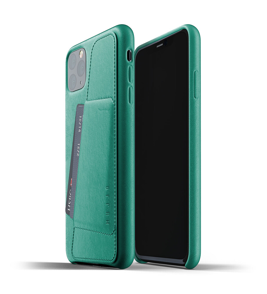 Кожаный чехол MUJJO Full Leather Wallet Case Alpine Green для iPhone 11 Pro