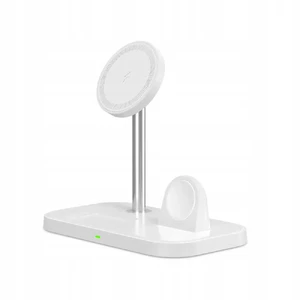 Бездротова зарядка iLoungeMax 3-in-1 Wireless Charger MagSafe White для iPhone | Apple Watch | AirPods - Фото 2