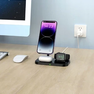 Бездротова зарядка iLoungeMax 3-in-1 Wireless Charger MagSafe White для iPhone | Apple Watch | AirPods - Фото 4