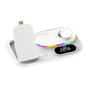 Док-станція iLoungeMax 4in1 RGB LED Wireless Charger 30W для iPhone | AirPods | Apple Watch - Фото 3