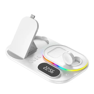 Док-станція iLoungeMax 4in1 RGB LED Wireless Charger 30W для iPhone | AirPods | Apple Watch - Фото 2