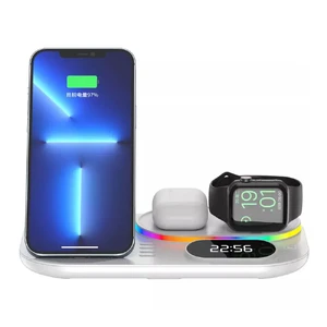 Док-станція iLoungeMax 4in1 RGB LED Wireless Charger 30W для iPhone | AirPods | Apple Watch - Фото 4