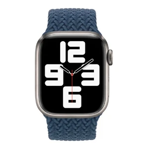 Плетеный монобраслет iLoungeMax Braided Solo Loop Abyss Blue для Apple Watch Ultra 49mm | 45mm | 44mm | 42mm Size M OEM - Фото 2