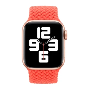 Плетений монобраслет iLoungeMax Braided Solo Loop Electric Orange для Apple Watch Ultra 49mm | 45mm | 44mm | 42mm Size M OEM - Фото 2
