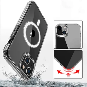 Прозрачный силиконовый чехол iLoungeMax Clear Case with MagSafe для iPhone 14 | 13 - Фото 3