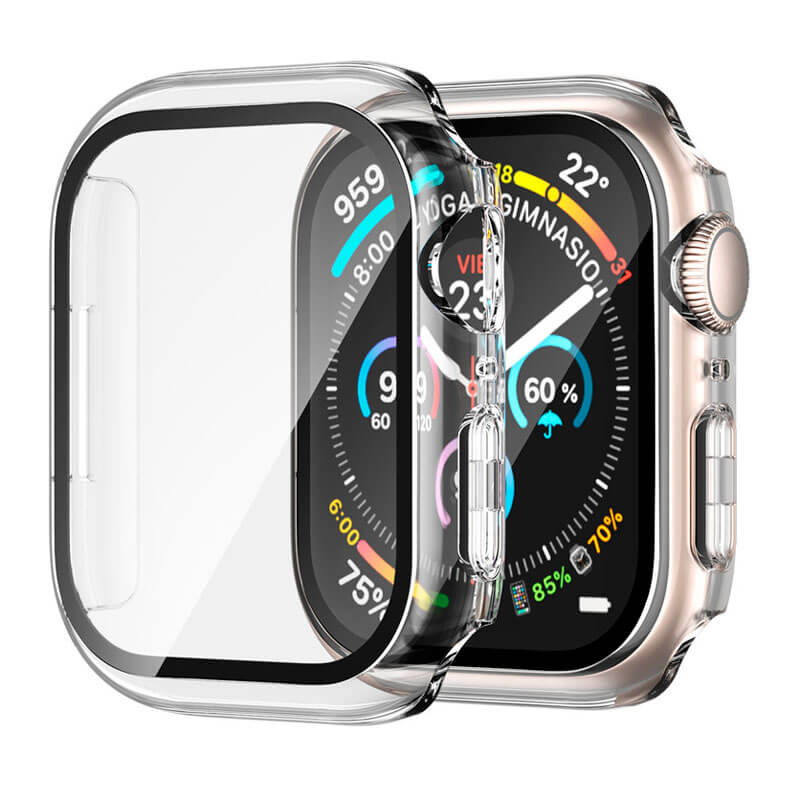Защитный чехол со стеклом iLoungeMax Clear Premium Case PC+Glass для Apple Watch 41mm Series 8 | 7
