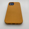 Шкіряний чохол iLoungeMax Genuine Leather Case MagSafe Orange для iPhone 12 | 12 Pro ОЕМ - Фото 6