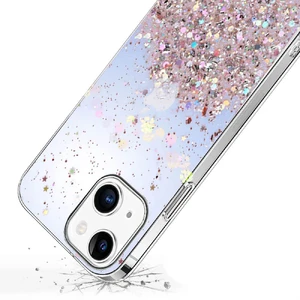 Силіконовий чохол з блискітками iLoungeMax Glitter Silicone Case Blue для iPhone 13 - Фото 3