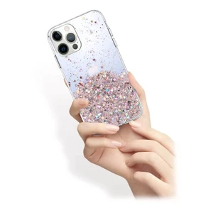 Силиконовый чехол с блестками iLoungeMax Glitter Silicone Case Blue для iPhone 13 Pro Max - Фото 2