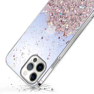 Силіконовий чохол з блискітками iLoungeMax Glitter Silicone Case Blue для iPhone 13 Pro - Фото 3