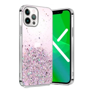 Силіконовий чохол з блискітками iLoungeMax Glitter Silicone Case Purple для iPhone 13 Pro  - Фото 1