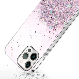 Силіконовий чохол з блискітками iLoungeMax Glitter Silicone Case Purple для iPhone 13 Pro - Фото 3