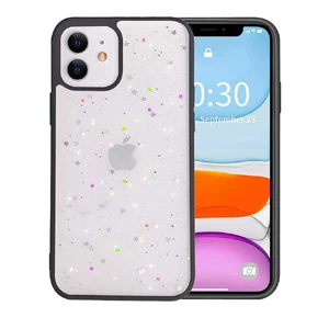 Блискучий чохол із зірками iLoungeMax Glitter Star Black для iPhone 11  - Фото 1