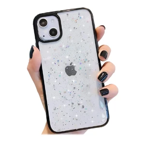 Блестящий чехол со звездами iLoungeMax Glitter Star Black для iPhone 13 - Фото 2