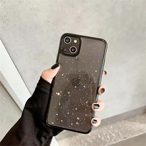Блестящий чехол со звездами iLoungeMax Glitter Star Black для iPhone 13 - Фото 3