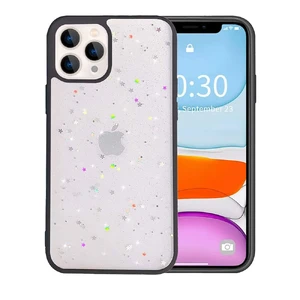 Блискучий чохол із зірками iLoungeMax Glitter Star Black для iPhone 13 Pro