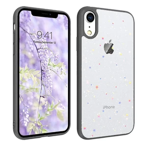 Блискучий чохол із зірками iLoungeMax Glitter Star Black для iPhone XR  - Фото 1