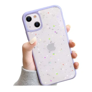 Блестящий чехол со звездами iLoungeMax Glitter Purple для iPhone 13 - Фото 2