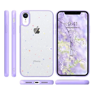 Блестящий чехол со звездами iLoungeMax Glitter Star Purple для iPhone XR - Фото 2