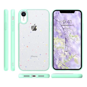 Блискучий чохол із зірками iLoungeMax Glitter Star Sky Blue для iPhone XR - Фото 2