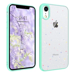 Блискучий чохол із зірками iLoungeMax Glitter Star Sky Blue для iPhone XR  - Фото 1