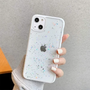 Блискучий чохол із зірками iLoungeMax Glitter Star White для iPhone 13 - Фото 3