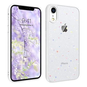 Блискучий чохол із зірками iLoungeMax Glitter Star White для iPhone XR  - Фото 1