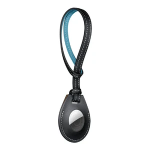 Чехол-петля iLoungeMax Bag Charm Blue Indigo для AirTag OEM (real leather) - Фото 3