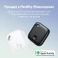 Трекер Apple Find My (iOS) для поиска вещей, ключей, сумок, кошельков, водонепроницаемый IPX5, с динамиком, умный Bluetooth-трекер | iLoungeMax Air Tag White - Фото 4