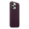 Кожаный чехол iLoungeMax Leather Case MagSafe Dark Cherry для iPhone 13 Pro Max (с поддержкой анимации) OEM - Фото 2