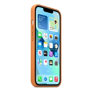 Кожаный чехол iLoungeMax Leather Case MagSafe Golden Brown для iPhone 13 Pro (с поддержкой анимации) OEM - Фото 3