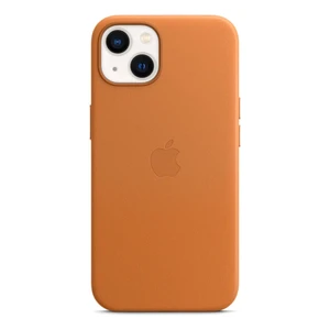 Шкіряний чохол iLoungeMax Leather Case MagSafe Golden Brown для iPhone 13 (з підтримкою анімації) OEM  - Фото 1