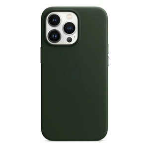 Кожаный чехол iLoungeMax Leather Case MagSafe Sequoia Green для 13 Pro Max (с поддержкой анимации) OEM  - Фото 1