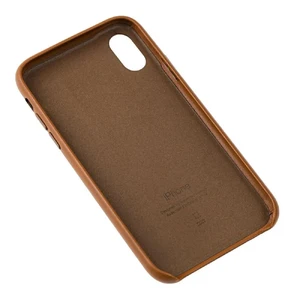 Кожаный чехол iLoungeMax Leather Case Saddle Brown для iPhone XR OEM - Фото 3