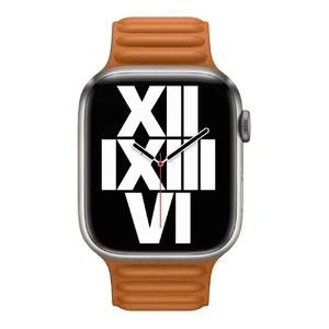 Ремінець iLoungeMax Leather Link Magnetic Golden Brown Apple Watch Ultra 49mm | 45mm | 44mm | 42mm (M | L) OEM - Фото 2