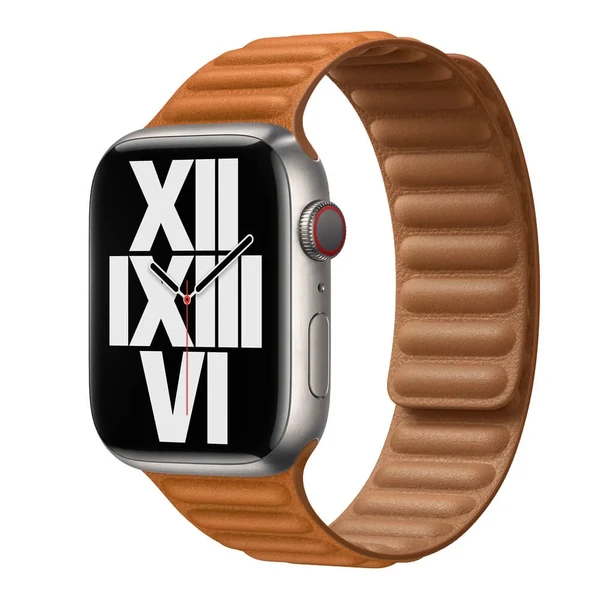Ремінець iLoungeMax Leather Link Magnetic Golden Brown для Apple Watch 41mm | 40мм | 38мм (S | M) OEM у Рівному