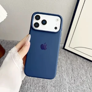 Силіконовий чохол iLoungeMax Liquid Silicone Soft Case Deep Blue для iPhone 17 Air