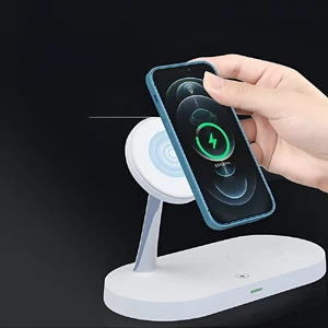 Беспроводное зарядное устройство iLoungeMax Magnetic Charger 5 in 1 White для iPhone | AirPods | Apple Watch - Фото 5